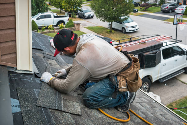 Professional Roofing technician working in Moon, VA